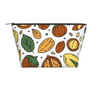 Semi Di Noci Stile Doodle, Borsa da toilette Borsa per trucco Borsa per cosmetici Borsa da toilette da viaggio portatile
