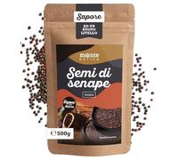 Semi di Senape Monte Nativo (500g) - Senape in Grani - Semi di Senape - Aromatica per la Cucina - Per Condimenti, Salse, Dip - Senape nera - Spezie di alta qualità