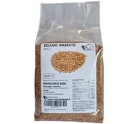 Semi di Sesamo Ambrato di Ispica Italiani Interi Senza Glutine (500 g) | Semi Oleosi Interi Crudi e Non Decorticati per Pane, Grissini, Tahina e Hummus - Fonte di Calcio e Ferro - Made in Italy