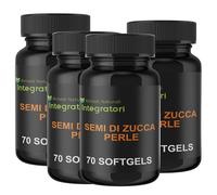 Semi Di Zucca 280 Perle | Softgels con Olio Spremuto a Freddo ricco in Acido Linoleico Oleico Omega 3-6-9 - Una Softgel al Giorno
