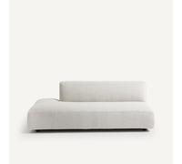 Semi-divano da giardino grande modello Natté, Leki Beige mezzo divano destro