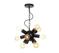 Semi Flush Mount Ceiling Light Fixture,Sputnik Chandelier,Ceiling Lamp with Base for Farmhouse Dining Living Room Bedroom Study Kitchen