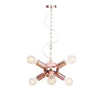 Semi Flush Mount Ceiling Light Fixture,Sputnik Chandelier,Ceiling Lamp with Base for Farmhouse Dining Living Room Bedroom Study Kitchen