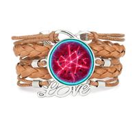 Semi,Fortuna,Anguria,Frutta,Amore,Regolabile,Pelle,Intrecciato,Bracciale Ma