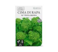 Semi Graffitati di CIMA DI RAPA 500 g - Ciclo 90 Giorni - Alta Germinazione - Semi Pelletizzati Professionali per Orto e Serra - Spedizione Gratis
