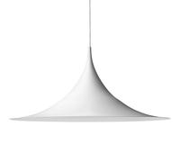 Semi Lampadario Grande Bianco Opaco