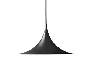 Semi Lampadario Medium Opaco Nero