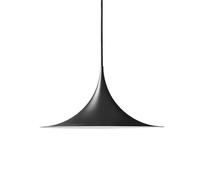 Semi Lampadario Piccolo Opaco Nero