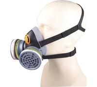 Semi-maschera Extra Comfort DELTAPLUS M6400 CHEM Kit con doppio filtro ABEK1+2 P