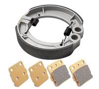 Semi-Metallico Pro Pastiglie Freno Anteriore & Posteriore Ganasce Freno per Yama-ha Grizzly 350 Bruin 250 350 Big Bear 250 Big Bear 400 Wolverine 350 Kodiak 400