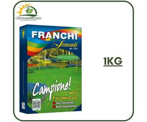 SEMI PER PRATO DI FRANCHI - SEMI MISCUGLIO CAMPIONE PER SOLE E OMBRA CONF DA 1KG