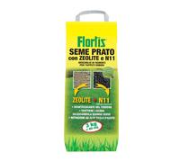 Flortis Super Universale. Kit sementi per prato e concime prato e zeolite. Semi erba prato universale, concime prato e arieggiatore Semi prato resistente purificato. Semi per prato fino 80m²