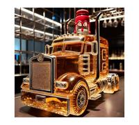 Semi Truck Whisky, bottiglie di liquore in vetro con tappo, bottiglia decanter whisky a forma di auto, fiaschetta decorativa, regali per Natale, San Valentino, Halloween (prodotto 2)