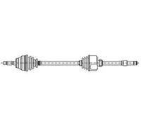 Semiasse 17-0395 METELLI per RENAULT TWINGO I KANGOO CLIO II KANGOO Express
