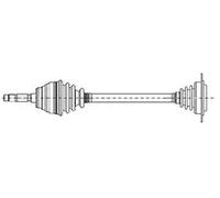METELLI 17-0422 Semiasse