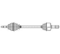Semiasse 17-0522 METELLI per CITROËN BERLINGO / BERLINGO FIRST MPV / Space wagon