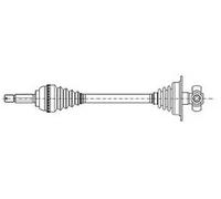 Semiasse 17-0649 METELLI per FIAT PALIO PALIO Weekend ALBEA