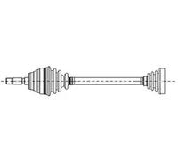 Semiasse 17-0653 METELLI per FIAT STILO STILO Multi Wagon