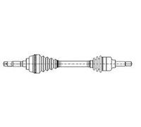 Albero Motore/semiasse Metelli 17-0858 per Citroën Peugeot Toyota