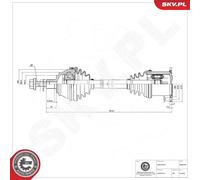 ESEN SKV 40SKV078 Semiasse