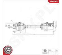 ESEN SKV Semiasse 40SKV114 per Audi A4 Allroad 8KH B8 8K5 8TA