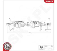 ESEN SKV 40SKV155 Semiasse