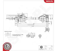 Semiasse 40SKV163 ESEN SKV