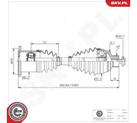 ESEN SKV 40SKV164 Semiasse
