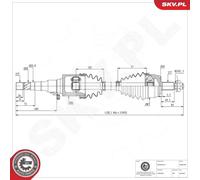 ESEN SKV 40SKV205 Semiasse