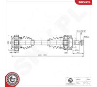 ESEN SKV 40SKV228 Semiasse