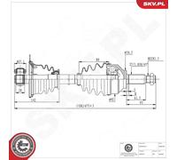 ESEN SKV 40SKV244 Semiasse