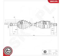 ESEN SKV 40SKV262 Semiasse
