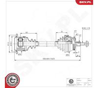 ESEN SKV 40SKV276 Semiasse