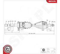 Semiasse 40SKV311 ESEN SKV