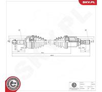 ESEN SKV 40SKV348 Semiasse