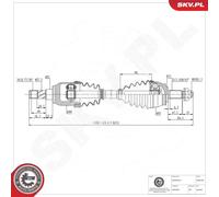 ESEN SKV 40SKV353 Semiasse