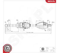 Semiasse 40SKV365 ESEN SKV