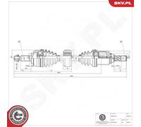 Semiasse 40SKV415 ESEN SKV
