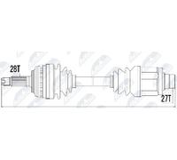 NTY Albero motore/Semiasse compatibile con HONDA NPW-HD-036