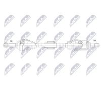NTY NPW-MG-001 Semiasse