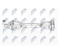 NTY Albero motore/Semiasse NPW-VW-085 compatibile con Audi, SEAT, Skoda e VW