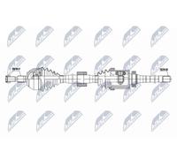 NTY Semiasse anteriore NPW-FR-184 Dx Trasmissione automatica - Adatto per Ford Kuga 2.0 TDCI 08