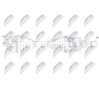 NTY Semiasse anteriore sinistro per Mercedes Sprinter 35-T Scatola 907/910 314