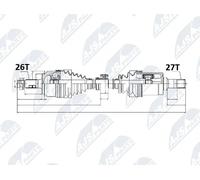 Anrtiebswelle Honda Civic 1.8I 12 SX