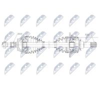 NTY Albero motore/Semiasse compatibile con MERCEDES-BENZ NPW-ME-162