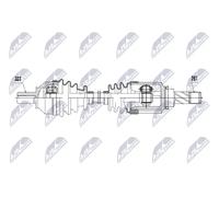 Semiasse Assale posteriore Dx Cambio manuale NPW-RE-249 NTY