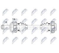 NTY Semiasse Posteriore Destra per BMW X3 2.0d 3.0i D Xdrive Xdrive18d