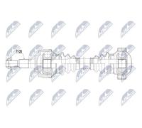 Semiasse Assale posteriore Sx Cambio manuale a 6 marce NPW-PS-015 NTY
