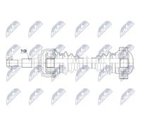 Semiasse Assale posteriore Sx Cambio manuale NPW-PS-017 NTY per PORSCHE 911