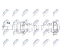 Semiasse Assale posteriore Sx Cambio manuale NPW-PS-020 NTY per PORSCHE 911